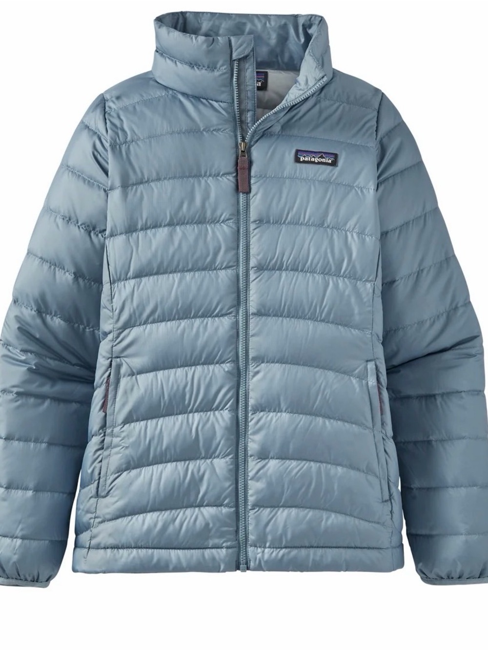 Patagonia Kids Pale Blue Puffer Jacket- Size 10